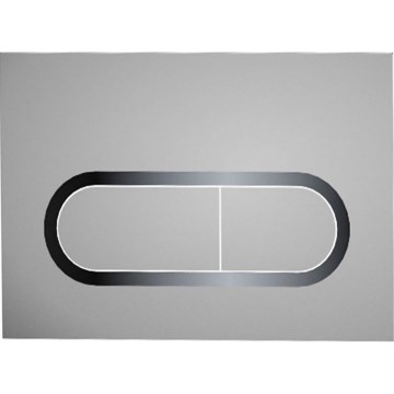 Ravak X01454 - Plaque de commande CHROME 24,7 x 16,5 cm, finition chromée mate