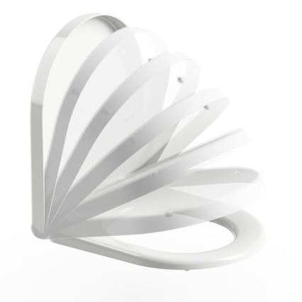 Ravak X01549 - Toiletbril SoftClose UNI CHROME wit