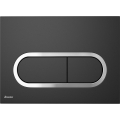 Ravak X01797 - Spoelknop 24,7x16,5 cm CHROME zwart