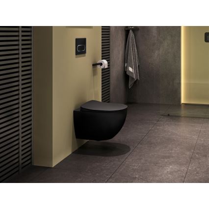 Ravak X01797 - Spoelknop 24,7x16,5 cm CHROME zwart