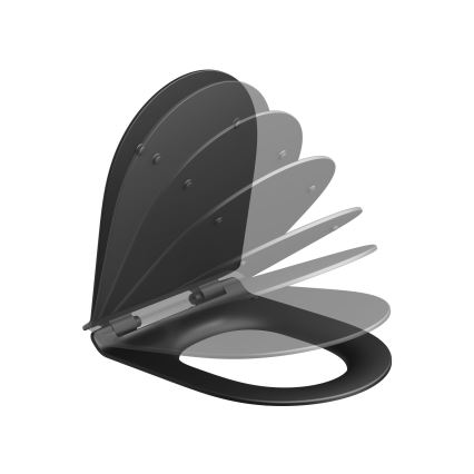 Ravak X01862 - SoftClose VITA SLIM toiletbril, zwart