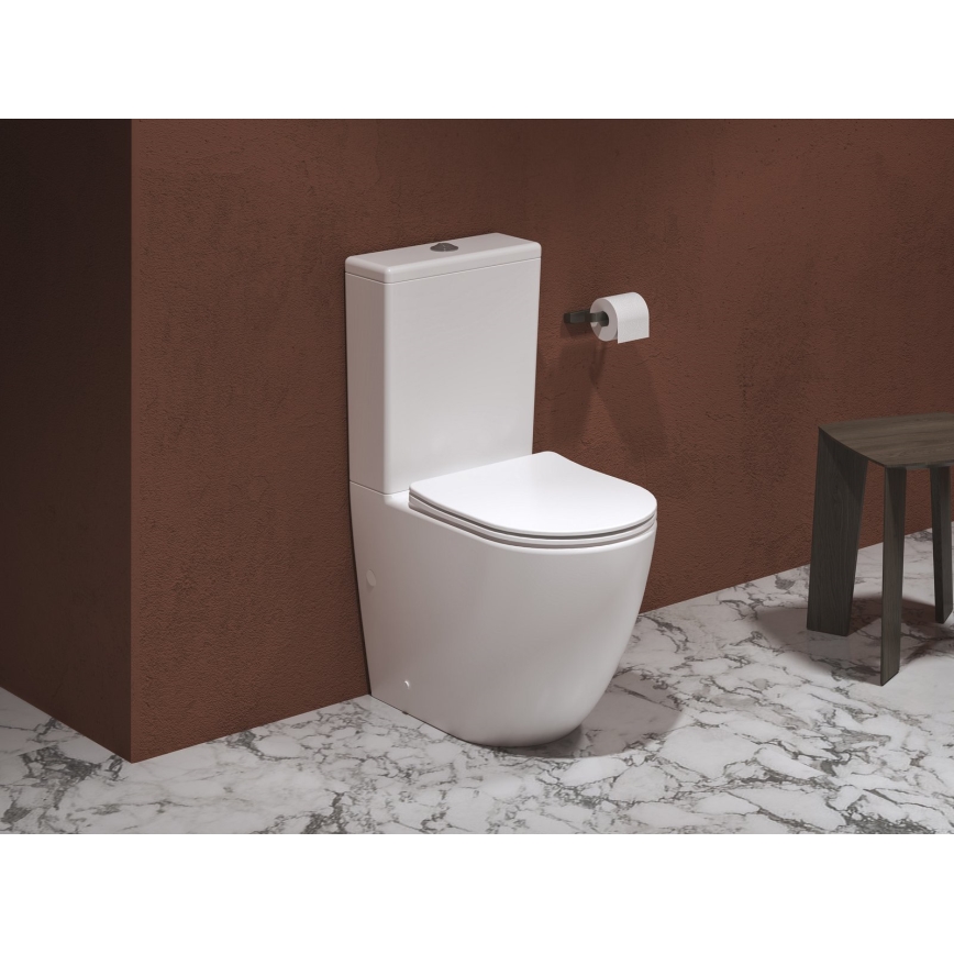 Ravak X01870 - Rimless WC-combinatie met SoftClose-zitting OPTIMA, keramiek/wit