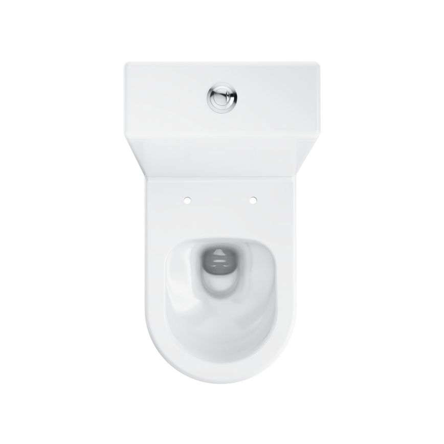 Ravak X01872 - WC-combinatie Rimless met SoftClose-toiletbril ELEGANT keramiek/wit