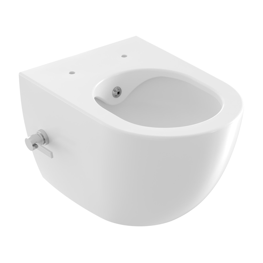 Ravak X01912 - WC suspendu avec buse de bidet CHROME céramique/blanc