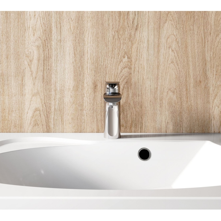 Ravak X070118 - Wastafelkraan FLAT 15,1 cm glanzend chroom