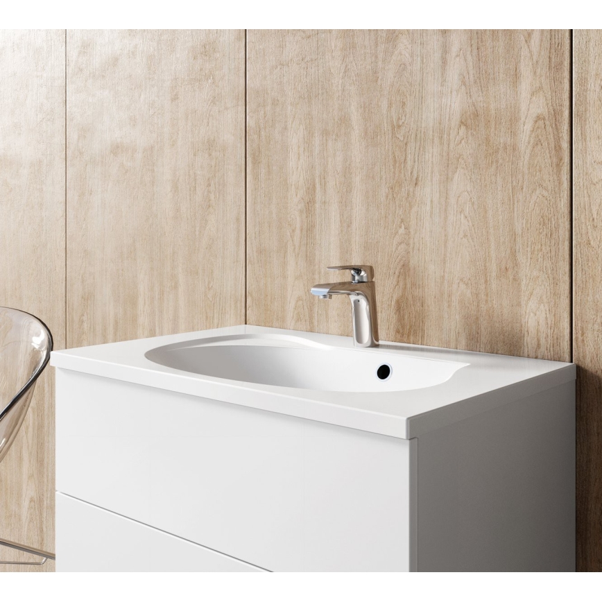 Ravak X070118 - Wastafelkraan FLAT 15,1 cm glanzend chroom