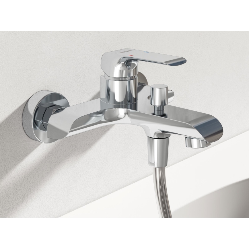 Ravak X070119 - Mitigeur de baignoire FLAT, chrome brillant
