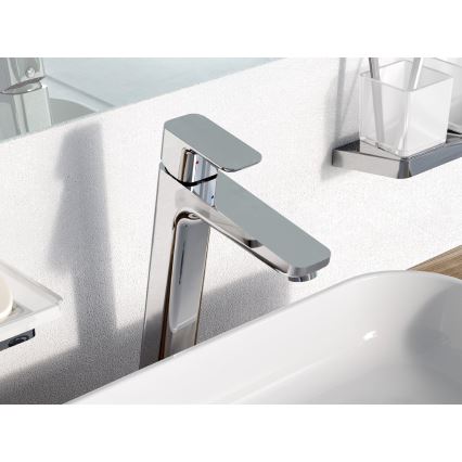 Ravak X070130 - Mitigeur pour lavabo FREE 33,4 cm chromé brillant