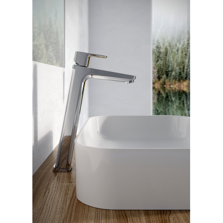 Ravak X070130 - Mitigeur pour lavabo FREE 33,4 cm chromé brillant