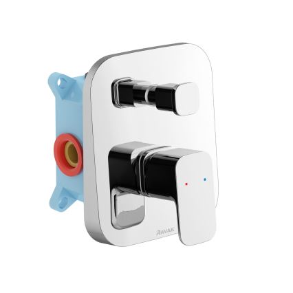 Ravak X070136 - Mitigeur de douche encastré FREE, fini chromé brillant