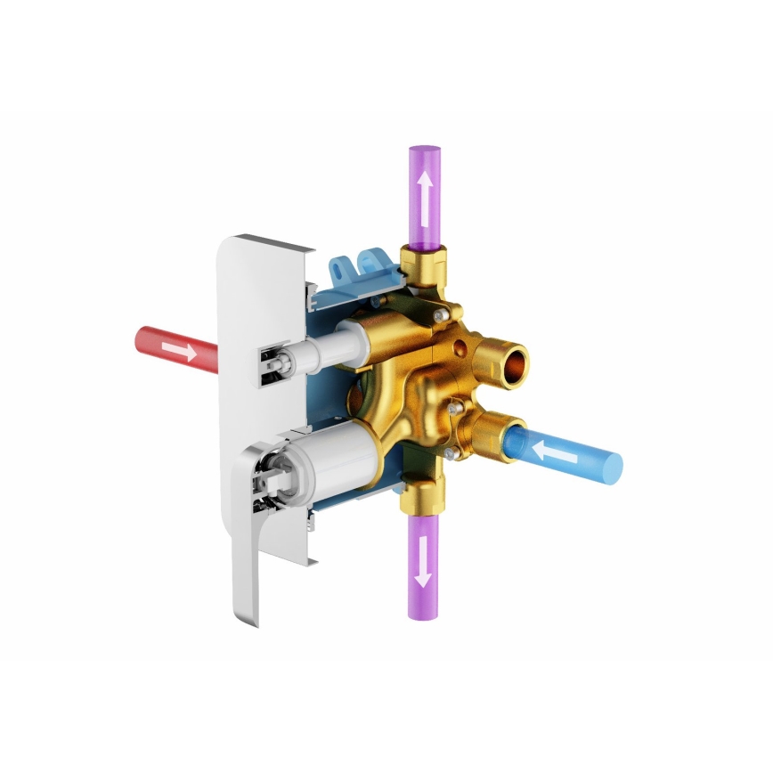 Ravak X070139 - Inbouwlichaam voor inbouwkranen R-BOX VARI 13,9x14,6 cm
