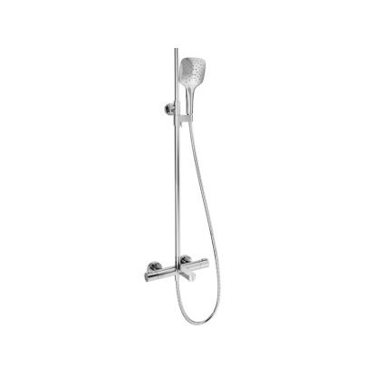 Ravak X070163 - Ensemble de douche avec mitigeur thermostatique TERMO, finition chrome brillant