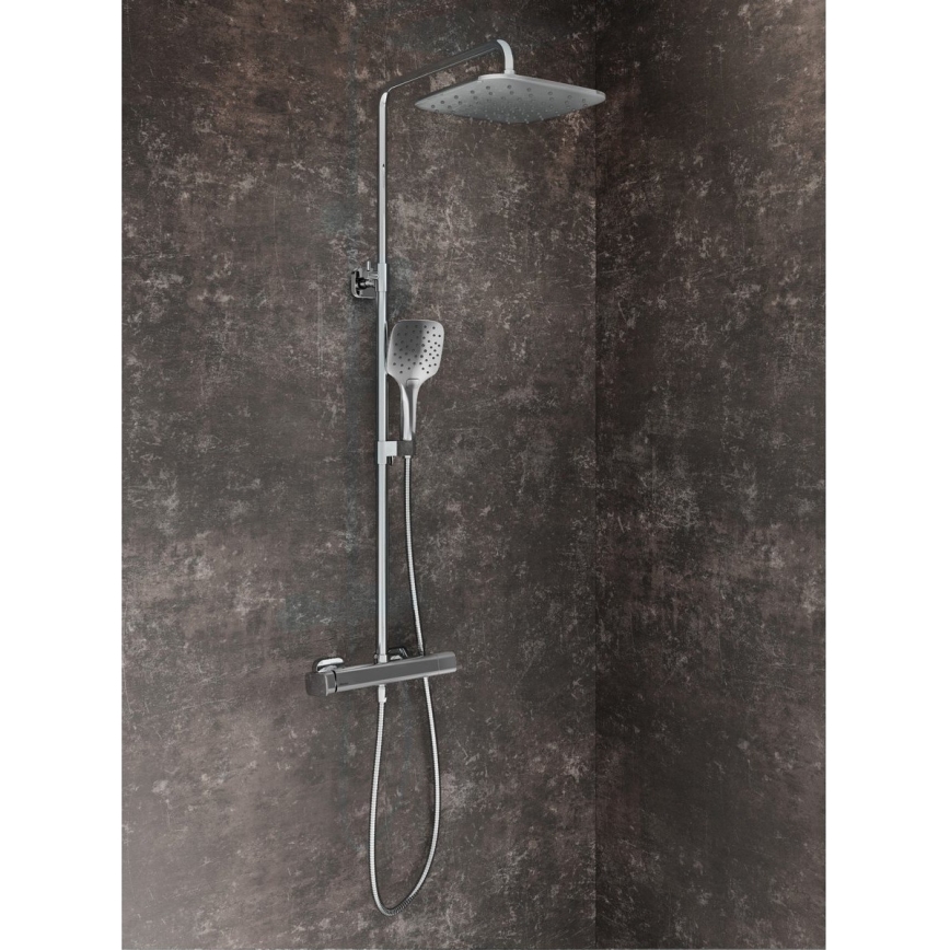 Ravak X070171 - Ensemble de douche avec mitigeur FREE, chrome brillant