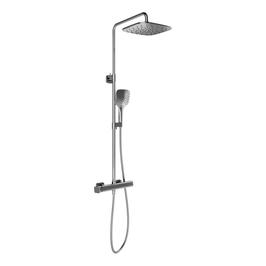 Ravak X070171 - Ensemble de douche avec mitigeur FREE, finition chrome brillant
