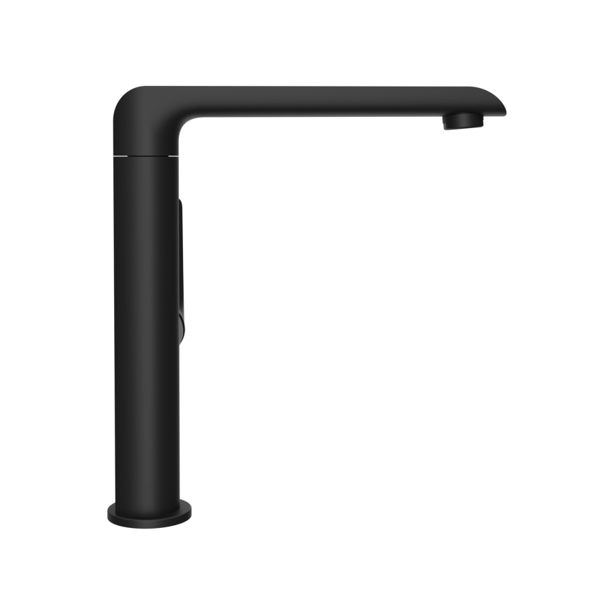 Ravak X070174 - Mitigeur lavabo/évier FLAT 26,2 cm noir mat