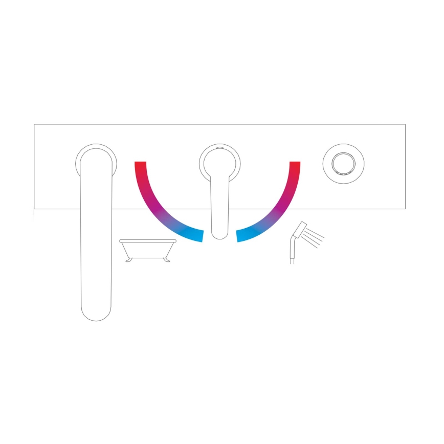 Ravak X070186 - 3-gats badmengkraan PURI zwart