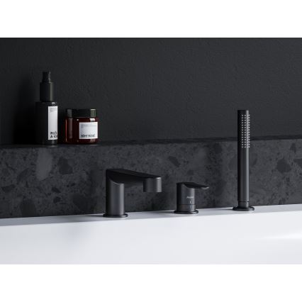 Ravak X070186 - Mitigeur de baignoire 3 trous PURI noir