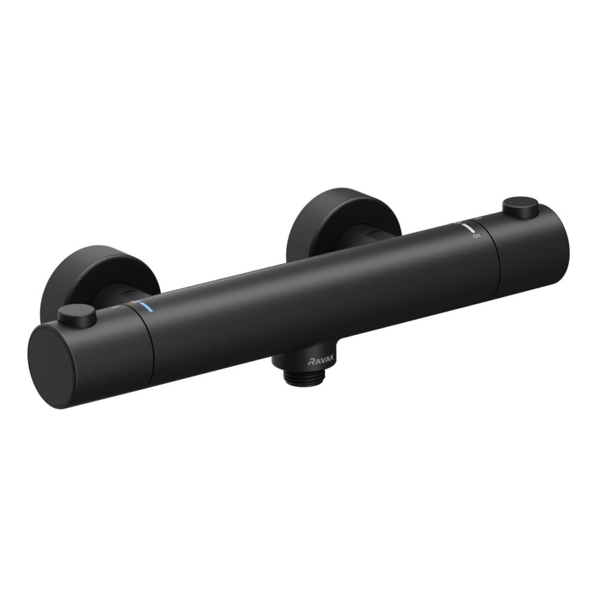 Ravak X070188 - Thermostatische douchemengkraan PURI, zwart