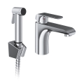 Ravak X070438 - Mitigeur pour lavabo avec douchette hygiénique FLAT chrome brillant