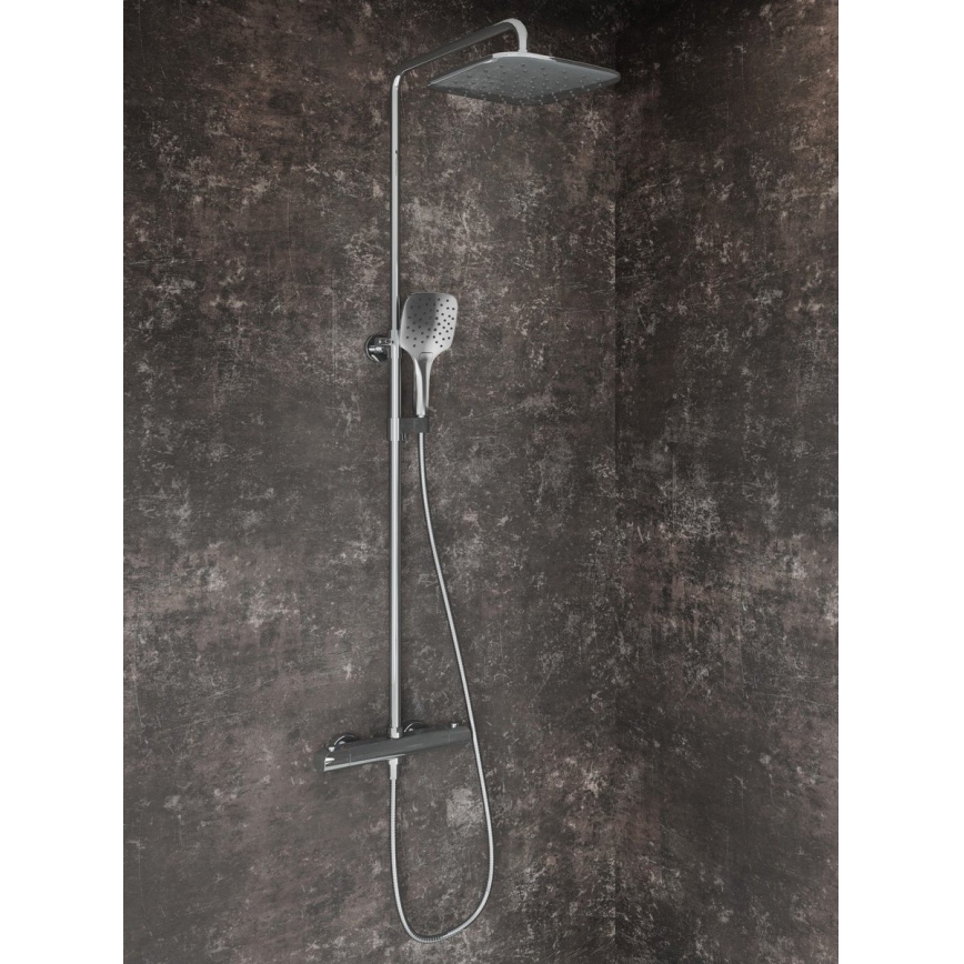 Ravak X070442 - Ensemble de douche FLAT avec mitigeur thermostatique, chrome brillant