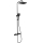 Ravak X070443 - Ensemble de douche avec mitigeur thermostatique FLAT, finition noir mat