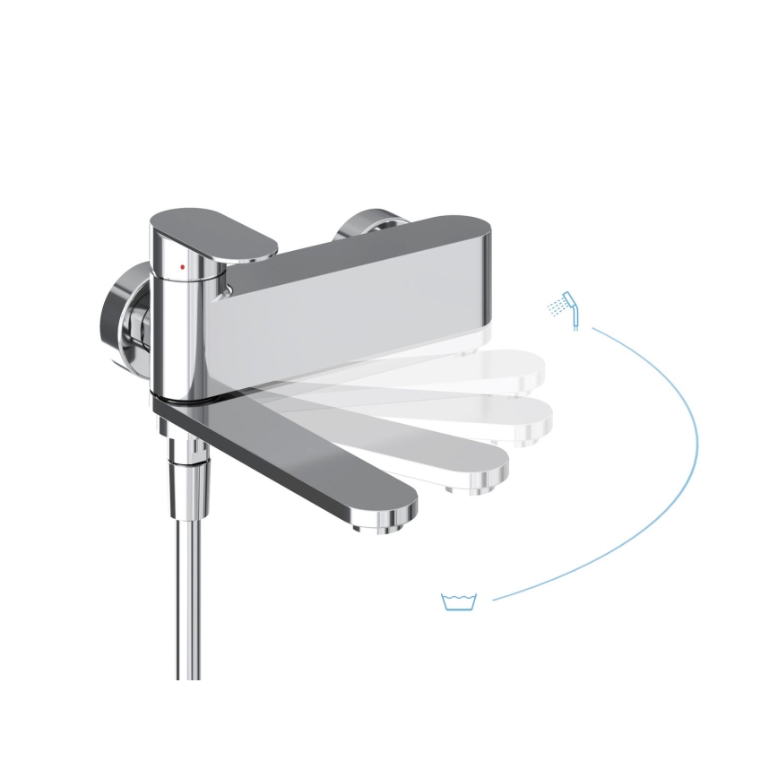 Ravak X070451 - Mitigeur de baignoire CHROME, finition chrome brillant