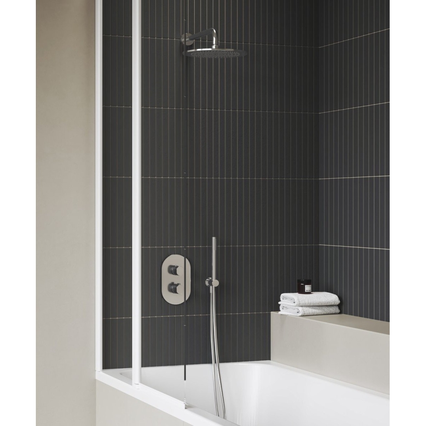 Ravak X070455 - Mitigeur thermostatique de douche pour installation encastrée CHROME chromé brillant