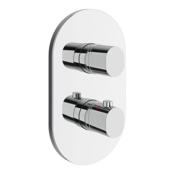 Ravak X070457 - Mitigeur thermostatique de douche encastrable, finition CHROME chromé brillant