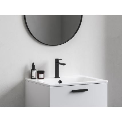 Ravak X070458 - Mitigeur de lavabo CHROME 17,7 cm noir