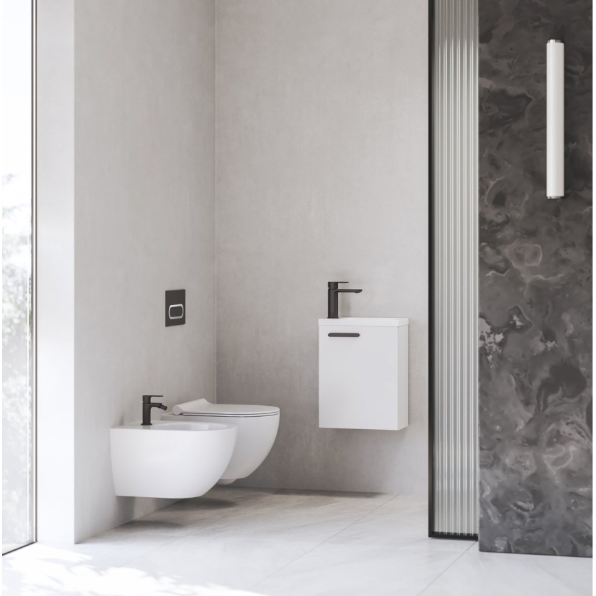 Ravak X070458 - Mitigeur de lavabo CHROME 17,7 cm noir