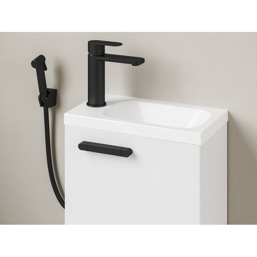 Ravak X070462 - Wastafelmengkraan met bidetdouche CHROME zwart