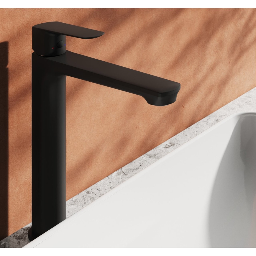 Ravak X070478 - Mitigeur lavabo LIFE 28 cm noir