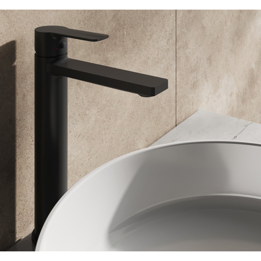 Ravak X070490 - Mitigeur de lavabo SOLAR 29 cm noir