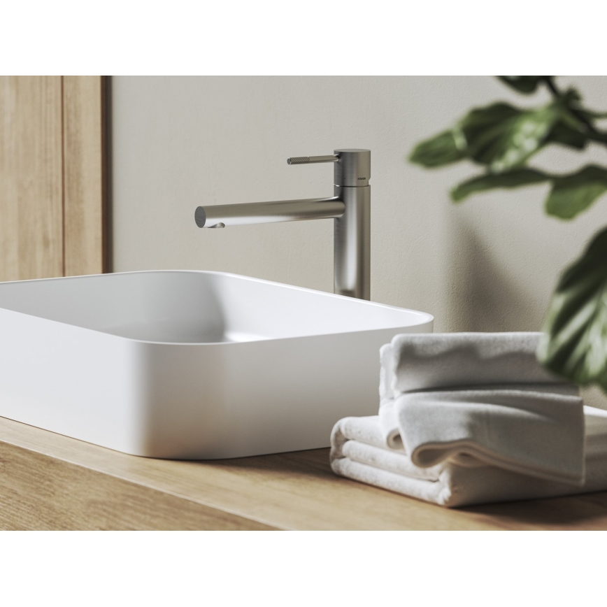 Ravak X070645 - Mitigeur pour lavabo NOX 28 cm, acier inoxydable brossé