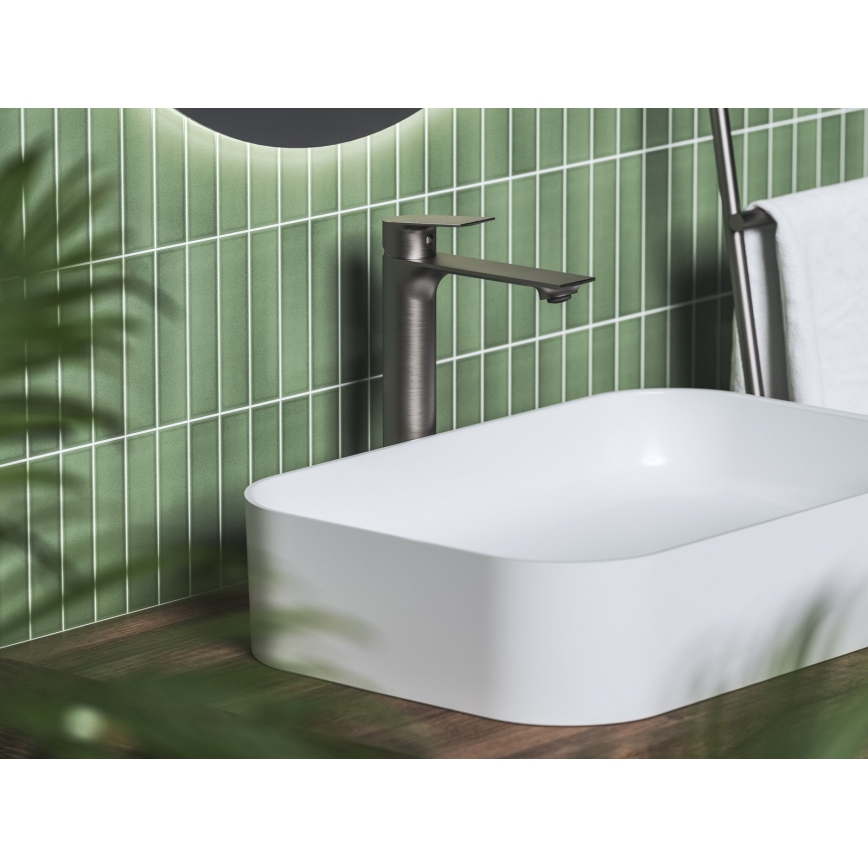 Ravak X070653 - Mitigeur pour lavabo PLAN 30 cm graphite brossé