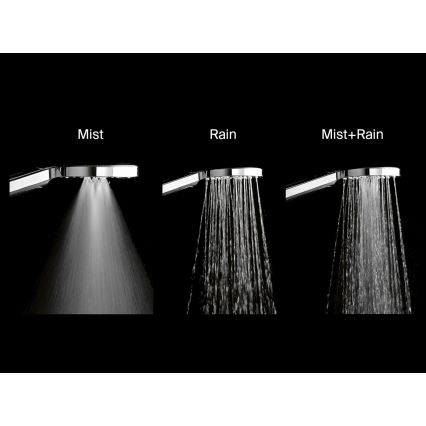 Ravak X07P233 - Pommeau de douche à main FLAT avec bouton, chrome brillant