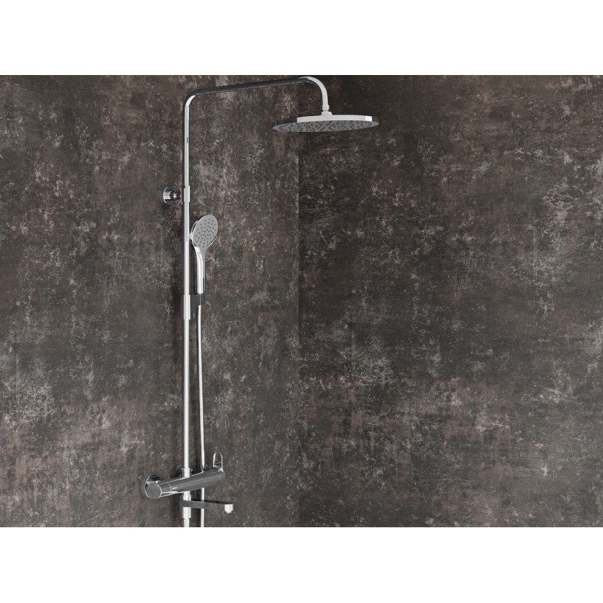 Ravak X07P642 - Ensemble de douche avec mitigeur, finition chrome brillant