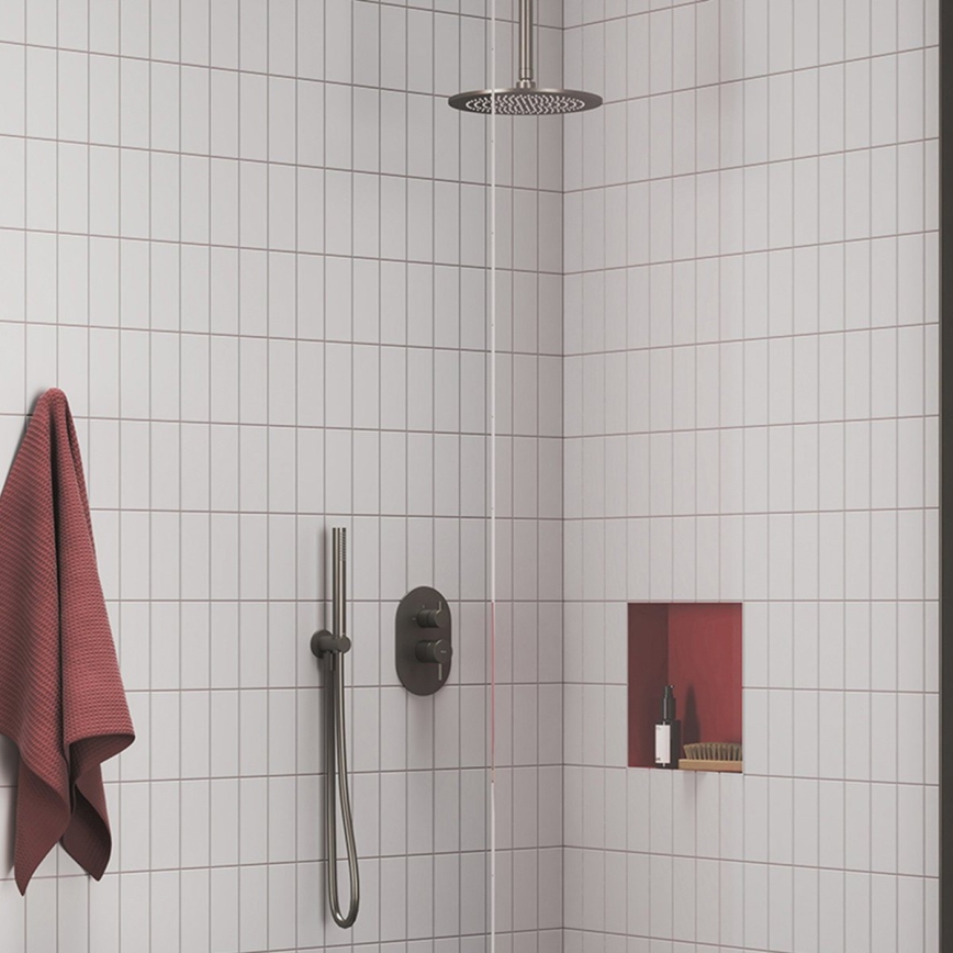 Ravak X07P694 - Douchette à main, finition graphite brossé