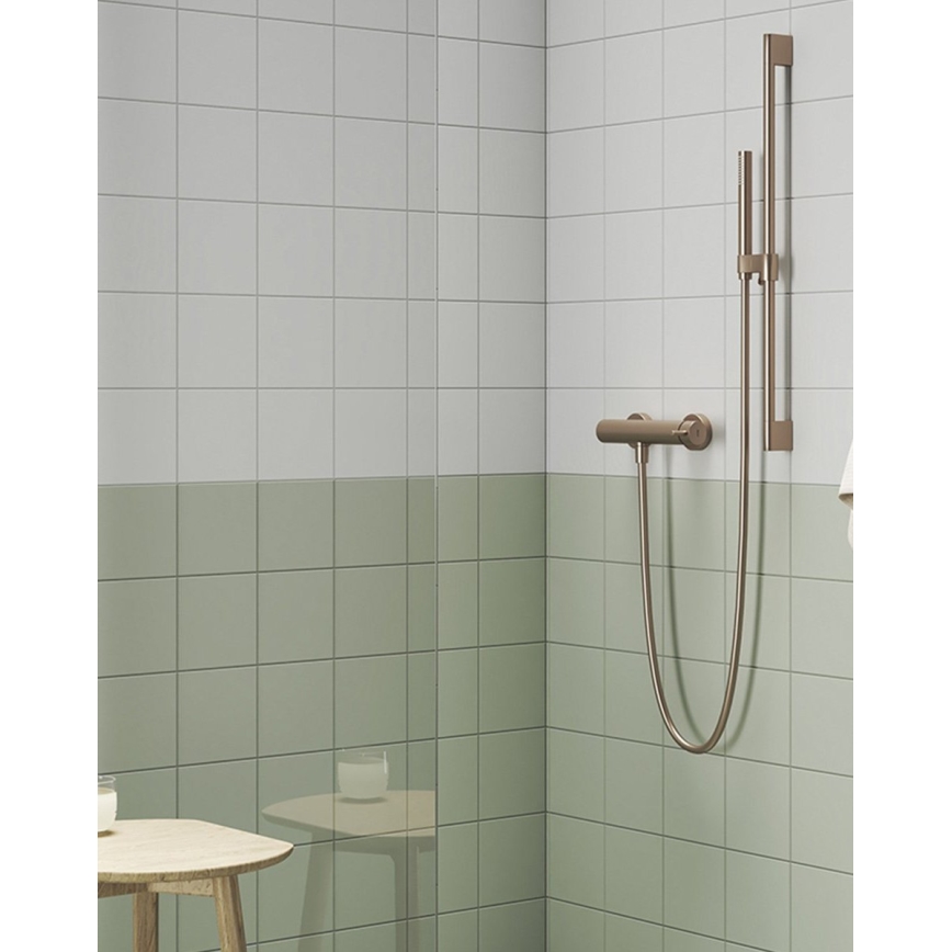 Ravak X07P715 - douchestang 70 cm geborsteld goud
