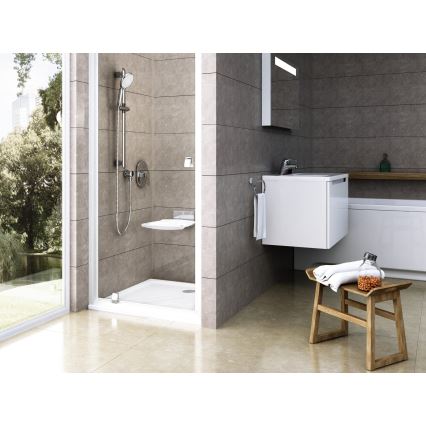 Ravak XA037701010 - Receveur de douche carré PERSEUS 90x90 cm blanc
