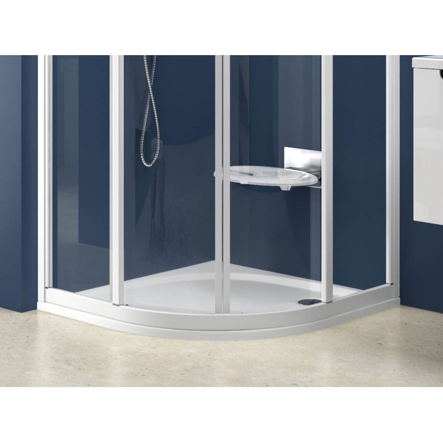 Ravak XA237711010 - Receveur de douche quart de cercle ELIPSO 90x90 cm blanc