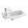 Ravak XJGL1100000 - Hangende wastafel CHROME 40x22 cm gegoten marmer/wit