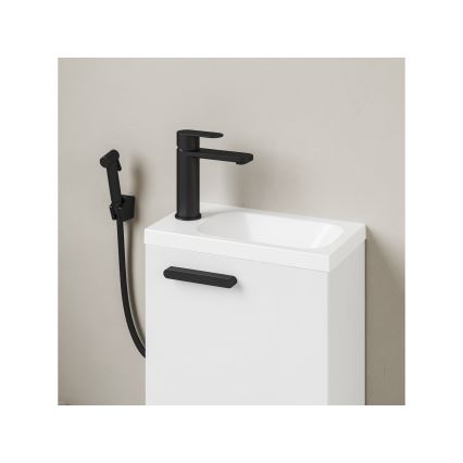Ravak XJGL1100000 - Hangende wastafel CHROME 40x22 cm gegoten marmer/wit