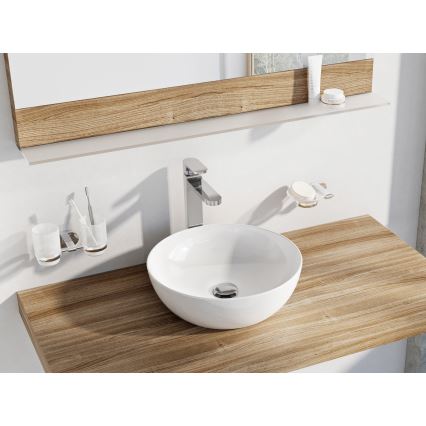 Ravak XJX01140003 - Lavabo à poser UNI SLIM Ø 40 cm céramique/blanc