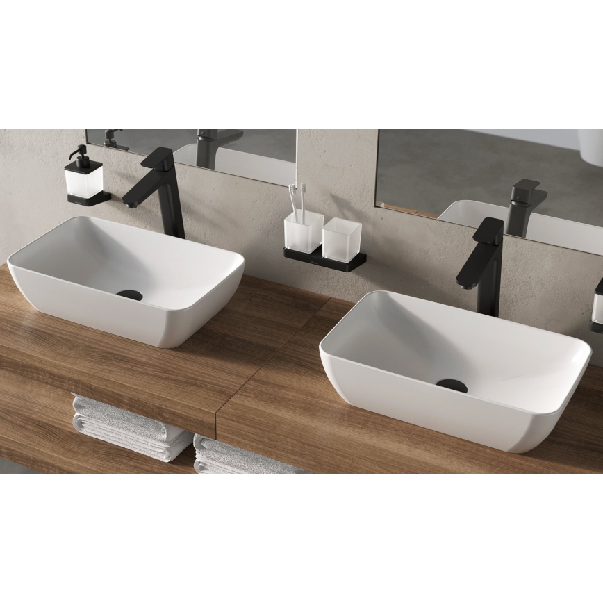 Ravak XJX01150001 - Lavabo à poser UNI SLIM 50x31 cm céramique/blanc