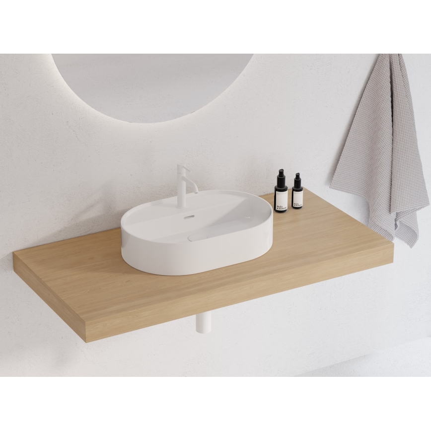 Ravak XJX01155003 - Lavabo à poser CERAMIC SLIM 55x40 cm céramique/blanc