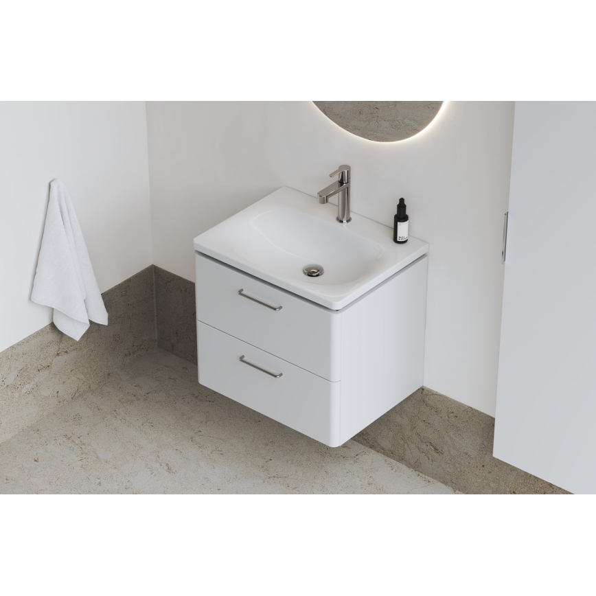 Ravak XJX01250000 - Lavabo encastré BALANCE 50x46,5 cm céramique/blanc