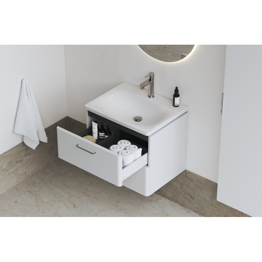 Ravak XJX01260000 - Inbouwwastafel BALANCE 60x46,5 cm keramiek/wit