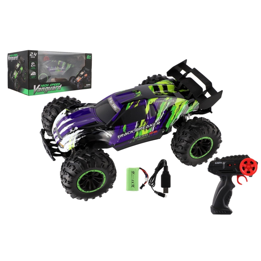 RC-buggy met afstandsbediening, 7,4 V / 500 mAh, paars