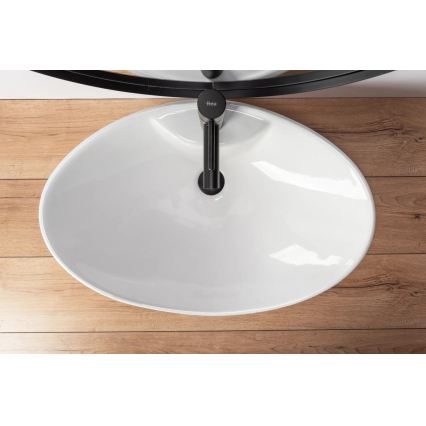 REA-00692 - Wastafel voor op werkblad ROSA 44x66 cm keramiek/glanzend wit